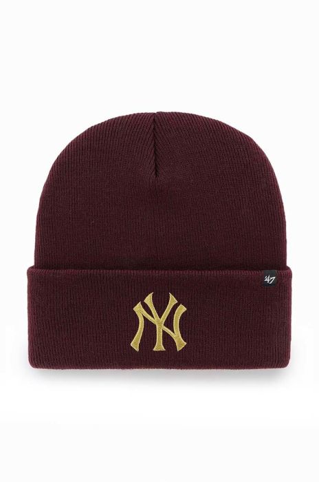 Шапка 47brand Mlb New York Yankees колір бордовий (2810373)