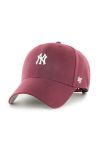 Кепка 47brand Mlb New York Yankees колір бордовий з аплікацією Кепка 47brand Mlb New York Yankees колір бордовий з аплікацією