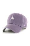 Кепка 47brand Mlb New York Yankees колір фіолетовий з аплікацією Кепка 47brand Mlb New York Yankees колір фіолетовий з аплікацією