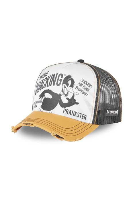 Кепка Capslab Looney Tunes колір бежевий з принтом Кепка Capslab Looney Tunes колір бежевий з принтом