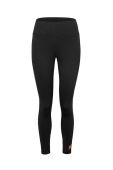 Легінси MUUV High жіночі колір чорний гладкі