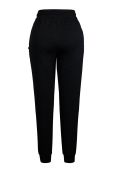 Штани MUUV. жіночі колір чорний однотонні Штани MUUV. жіночі колір чорний однотонні