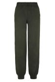 Штани MUUV. Mild Cotton жіночі колір зелений однотонні