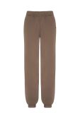 Спортивні штани MUUV. Spodnie Dresowe Z Wysokim Stanem Mild Cotton жіночі колір коричневий однотонні Спортивні штани MUUV. Spodnie Dresowe Z Wysokim Stanem Mild Cotton жіночі колір коричневий однотонні