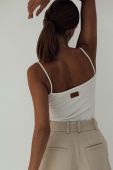 Топ MUUV Spaghetti Strap жіночий колір білий