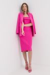Піджак Nissa колір рожевий однобортний однотонна Піджак Nissa колір рожевий однобортний однотонна
