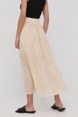 Спідниця Silvian Heach колір бежевий midi розкльошена