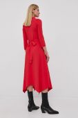 Сукня Liviana Conti колір червоний midi розкльошена