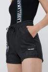 Шорти LaBellaMafia жіночі колір чорний з принтом висока посадка (2432568) Шорти LaBellaMafia жіночі колір чорний з принтом висока посадка (2432568)
