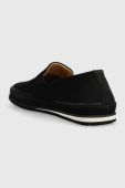 Замшеві мокасини Wojas чоловічі колір чорний 1011321