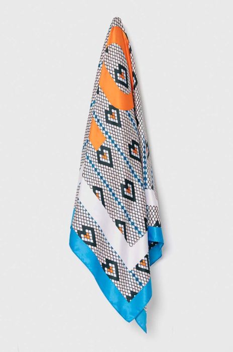 Хустка Tous жіноча візерунок колір блакитний (3475341)