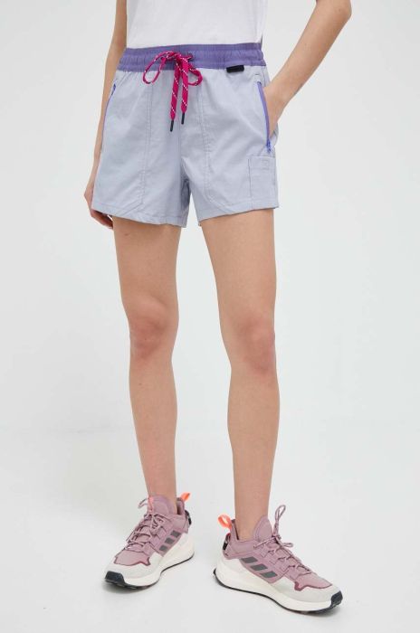 Шорти Wrangler ATG жіночі колір фіолетовий візерунок висока посадка