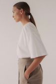 Бавовняна футболка MUUV. колір білий