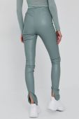 Штани Nissa жіночі облягаючі висока посадка колір блакитний