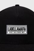 Бавовняна бейсболка LaBellaMafia колір чорний з аплікацією (2712697)