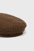Кашкет з домішкою вовни Brixton колір коричневий Кашкет з домішкою вовни Brixton колір коричневий
