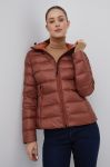 Пухова куртка Blauer жіноча колір коричневий зимова Пухова куртка Blauer жіноча колір коричневий зимова
