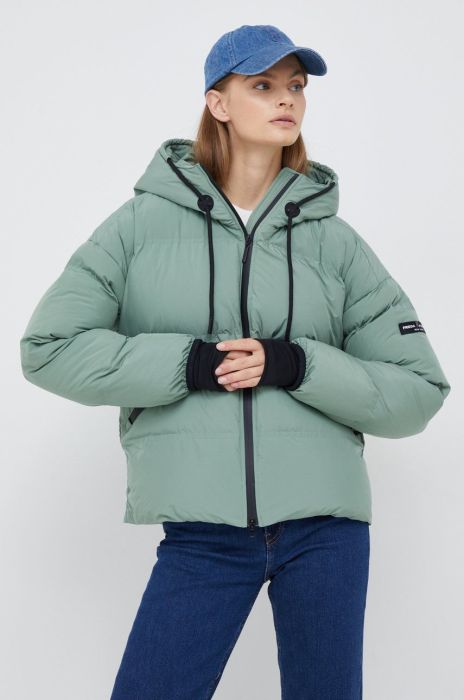Куртка Frieda & Freddies жіноча колір зелений зимова oversize Куртка Frieda & Freddies жіноча колір зелений зимова oversize