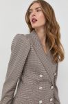Піджак Notes du Nord Emia двобортний візерунок колір барвистий Піджак Notes du Nord Emia двобортний візерунок колір барвистий