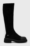 Чоботи GOE жіночі колір чорний на платформі Чоботи GOE жіночі колір чорний на платформі