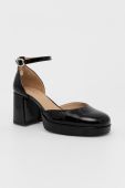 Шкіряні туфлі Wojas колір чорний каблук блок (2662546) Шкіряні туфлі Wojas колір чорний каблук блок (2662546)