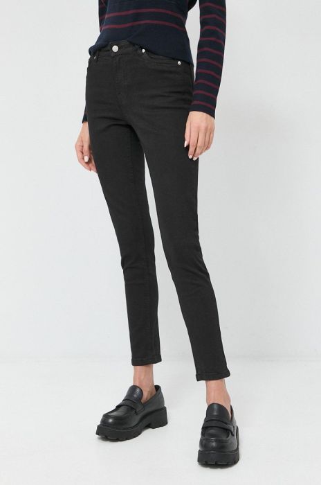 Джинси Silvian Heach Kim жіночі висока посадка колір чорний Джинси Silvian Heach Kim жіночі висока посадка колір чорний