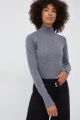 Вовняний светр Mos Mosh жіночий колір сірий легкий гольф