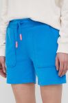 Шорти Frieda & Freddies жіночі однотонні висока посадка колір блакитний Шорти Frieda & Freddies жіночі однотонні висока посадка колір блакитний