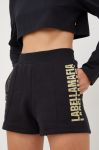 Шорти LaBellaMafia жіночі колір чорний з принтом висока посадка (2734479) Шорти LaBellaMafia жіночі колір чорний з принтом висока посадка (2734479)