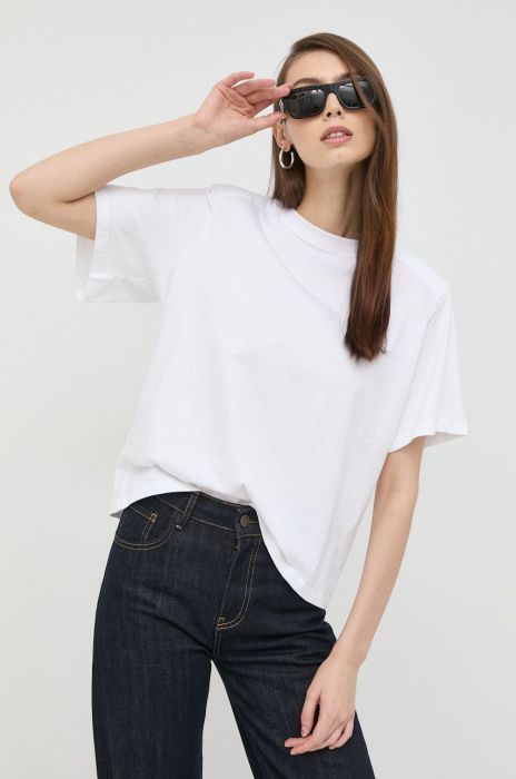 Бавовняна футболка Notes du Nord колір білий Бавовняна футболка Notes du Nord колір білий