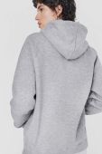 Бавовняна кофта Tous жіноча колір сірий з капюшоном з принтом Бавовняна кофта Tous жіноча колір сірий з капюшоном з принтом