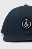 Бавовняна бейсболка Volcom з аплікацією колір блакитний