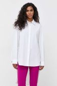 Сорочка Liviana Conti жіноча колір білий relaxed класичний комір