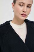 Вовняне пальто Beatrice B колір синій перехідний oversize