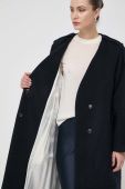 Вовняне пальто Beatrice B колір синій перехідний oversize
