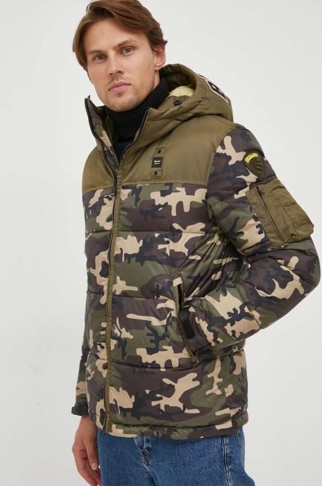 Куртка Blauer чоловіча колір зелений зимова (3578799) Куртка Blauer чоловіча колір зелений зимова (3578799)