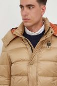 Пухова куртка Blauer чоловіча колір бежевий зимова Пухова куртка Blauer чоловіча колір бежевий зимова