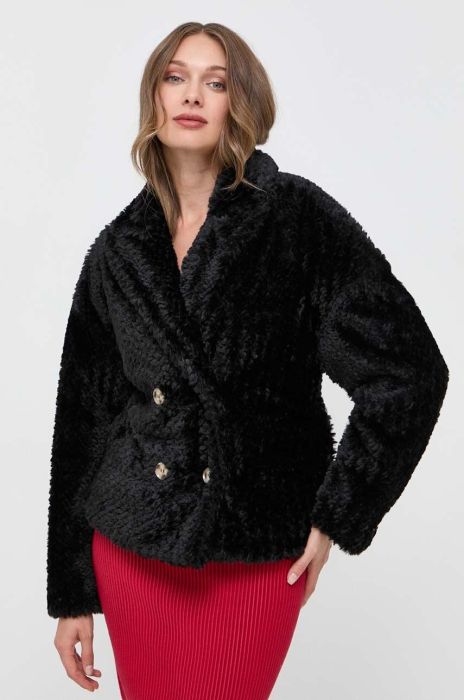 Куртка Silvian Heach жіноча колір чорний перехідна Куртка Silvian Heach жіноча колір чорний перехідна