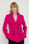 Піджак Liviana Conti колір рожевий двобортний однотонна