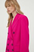 Піджак Liviana Conti колір рожевий двобортний однотонна