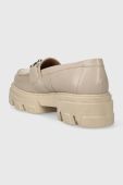 Шкіряні мокасини Charles Footwear Vloglola жіночі колір бежевий на платформі Vloglola.Loafer.Beige Шкіряні мокасини Charles Footwear Vloglola жіночі колір бежевий на платформі Vloglola.Loafer.Beige