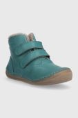 Дитячі шкіряні зимові черевики Froddo колір бірюзовий (3448453)