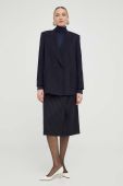 Спідниця Silvian Heach колір синій midi пряма Спідниця Silvian Heach колір синій midi пряма