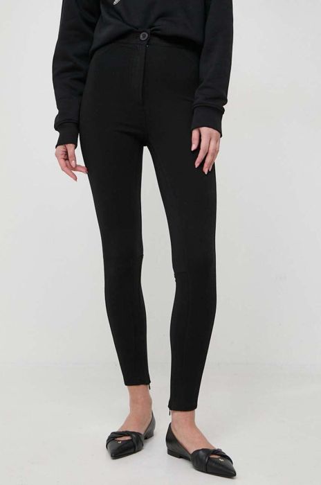 Штани Silvian Heach жіночі колір чорний облягаюче висока посадка (3658130) Штани Silvian Heach жіночі колір чорний облягаюче висока посадка (3658130)