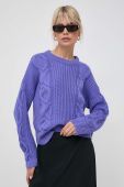 Вовняний светр Liviana Conti жіночий колір фіолетовий теплий